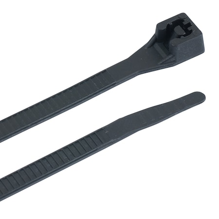 Gardner Bender Cable Tie, 11 in L, 3 in Max Bundle Dia., Black, Nylon, 75 lb Strength 46-310UVB